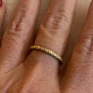 Armenta Gold Stacking Band Ring Sz 8.5